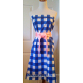 Blue Gingham Apron